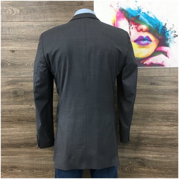 Jack Victor Mens Blazer Sport Coat Two Button Casual Jacket 42 X-Long Wool Suits - Picture 6 of 13